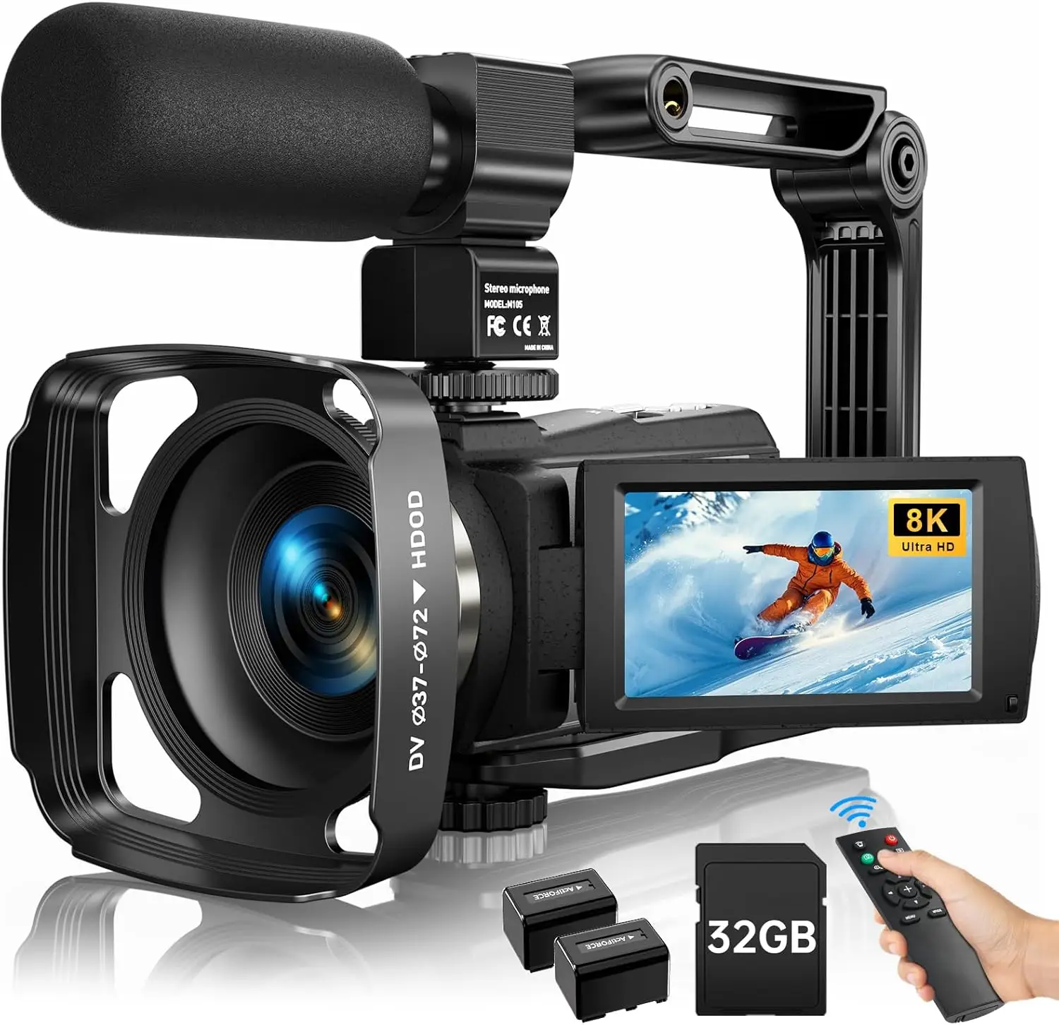 The Latest 88MP Ultra HD Video Cameras Wifi Vlogging Camera for YouTube 8K