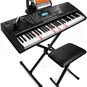 61 Key Portable Electronic Keyboard Piano