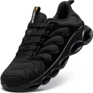 Steel Toe Shoes for Men Comfortable Safety Shoes Work Lightweight Steel Toe Sneakers Breathable Safety Sneakers Industrial Work Footwear