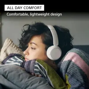 sony wh ch520 wireless headphones bluetooth on ear headset with microphone and up to 50 hours battery life with quick charging, black