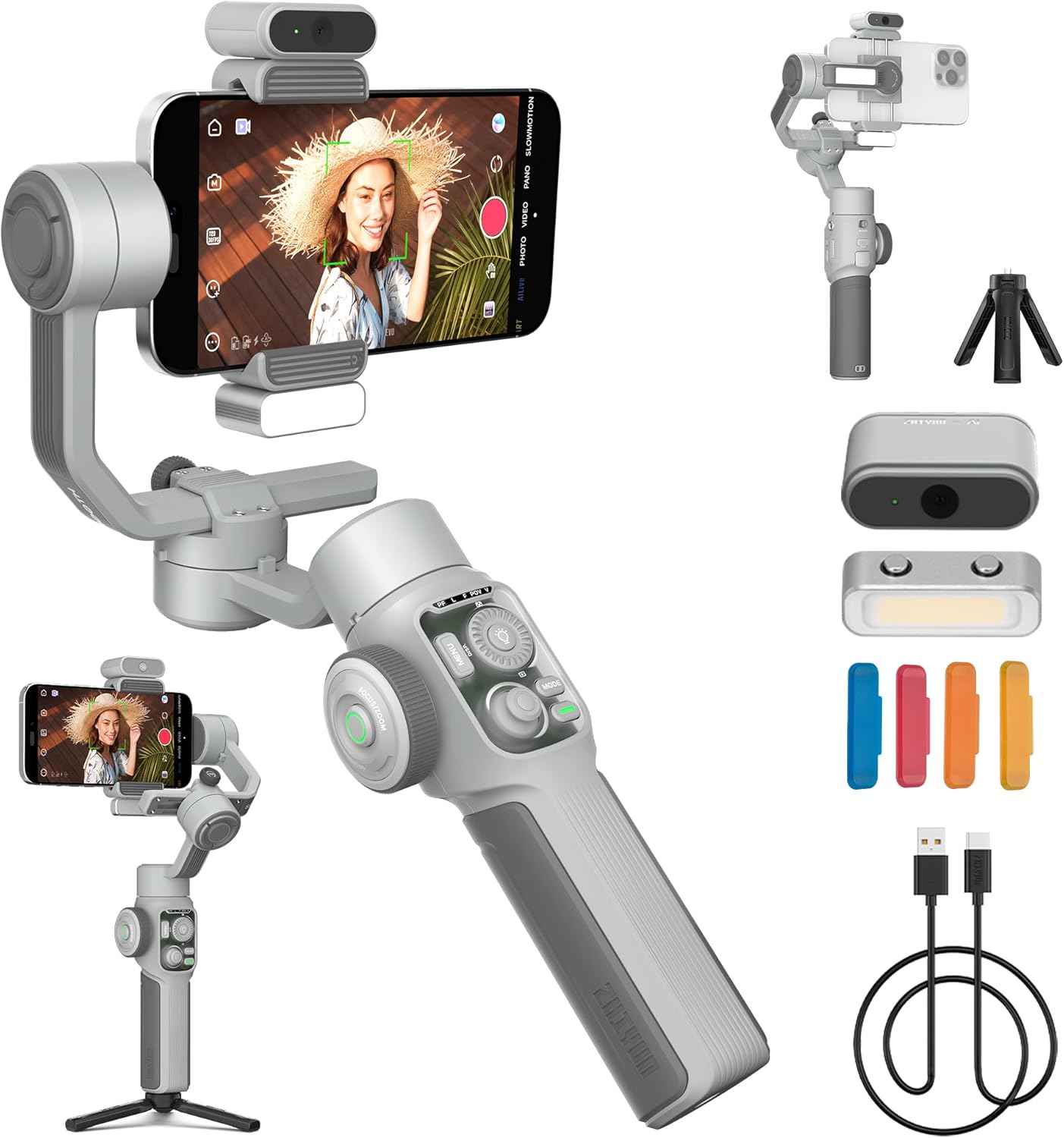 Vlogging Stabilizer Smooth 5E Combo Gimbal Stabilizer For All Devices