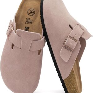 Women's Suede Clogs Men's Slip-On